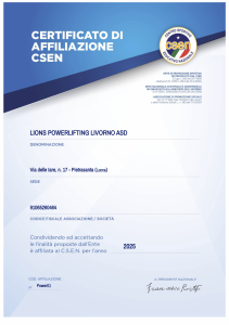 2025 CSEN Certificate