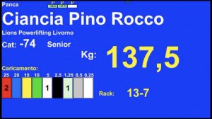 3 Posto Finali FIPL Cat -74Kg 18/10/2019