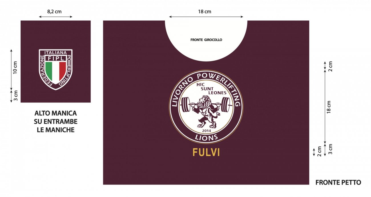 Lions powerlifting livorno_t-shirt